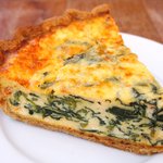 まちのパーラー - ほうれん草とリコッタチーズのキッシュ 520円