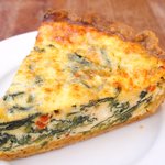 まちのパーラー - ほうれん草とリコッタチーズのキッシュ 520円