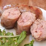 まちのパーラー - サルシッチャセット 1340円 のサルシッチャの断面