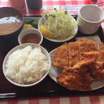 清まる - とんかつランチ夏ver。ボリュームもあって大変満足のメニューです。