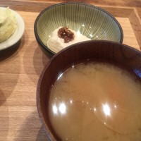 京都石塀小路豆ちゃ 日本橋 - 味噌汁の出しも良かった