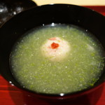 銀座 しのはら - 毛蟹真薯とオクラのすり流し