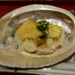 銀座 しのはら - 鮑と焼き粥