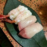 朝日鮨 - 海老、はまち