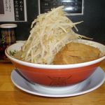 Katsuryuu Arakawa Okiten - 豚そば ニンニクなし、野菜増し600g、アブラ普通