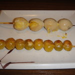 鳥げん - 銀杏　＆　うずらの卵です。