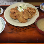 一福食堂 - かしわの唐揚げ定食