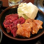 紅梅園 - H.29.5.17.昼 焼肉定食ダブル 850円の肉アップ