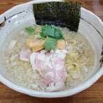 きくや - 201706背脂舞い散るあっさり煮干中華そば 800円