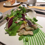 ◇前菜【ホッキ貝、帆立貝、ミル貝のサラダ】