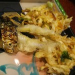 68295822 - 旬のミニ天ぷら、ミニ焼き魚