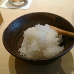 てんぷら　成生 - 天つゆ用の大根おろし