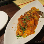 オステリア・アモーレ - 穴子とニョッキ。これも絶妙なハーモニー。