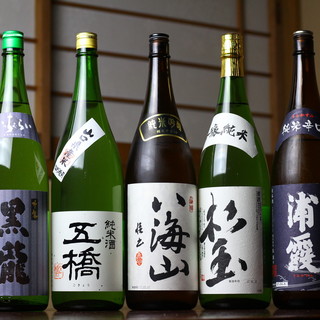 From premium sake to unique local sake. Abundant Japanese sake◎