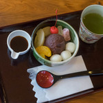 加茂川 - 餡蜜（あんみつ）一式（ひとそろひ）