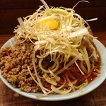 立川マシマシ - 中汁なし麺　挽肉サイド