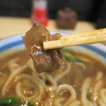 上州屋 - カレーうどん、牛肉ですが関西風ほど濃い味付けではありません