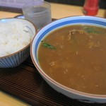 上州屋 -   カレーうどん700円＋ごはん280円