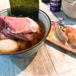 中華そば 四つ葉 - 特製四つ葉そば+本日の握り