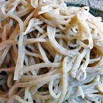 そば処 しろやま - 「天もりそば（大盛り）」の蕎麦