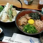 純そば 一風庵 - 鳥月見そば・天ぷら