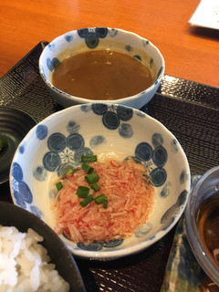 宮園 - 選べる小鉢（ミニカレー＆なめたけの梅肉和え）