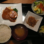 japanese dining 簾 - メカジキ味噌煮込み定食(850円)