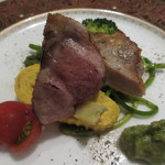 【宮崎産ポークの肩ロースステーキ】