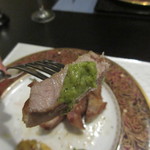 YOSHIDA Kappou - バジル味噌で頂きます♪