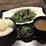 谷川 - レバにら炒め定食