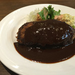 ハンバーグハウス 気楽家 - ハンバーグプレーン 肉100gアップ  1550円