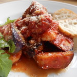 ④ Octopus, eggplant, tomato and anchovy arrabbiata