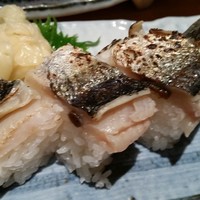 魚匠 基  大門町 - 魚匠 基　追加の鰊の炙り棒寿司950円