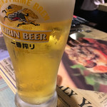 Bungo Takada Dori Sakaba - 生ビール  （キリン一番搾り）