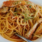 68355983 - 渡り蟹のﾄﾏﾄｿ-ｽｽﾊﾟｹﾞﾃｨ1,000円→ﾗﾝﾊﾟｽ使用で500円☆ﾒｲﾝ☆6/9