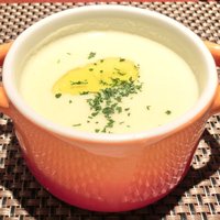 コントワール ミサゴ - ランチ+デザート 1600円 の薩摩芋のスープ