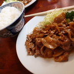 Biriken shokudou - 焼肉定食(豚肉)