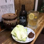 やきとり屯 - ホッピーセット￥390（ ’17.06）