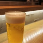 焼鳥酒場 本田商店 - 生ビール(モルツ)