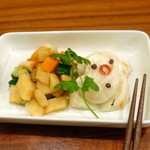 自家製 野菜の漬物盛り600円