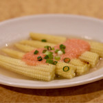 波へい - ヤングコーンのおでん 明太子クリームソース