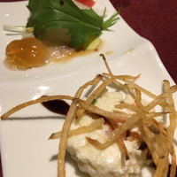 えりも亭LUXE - 前菜  タコのカルパッチョとリコッタチーズ