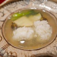 銀座 しのはら - 鮑とハモを一番出汁で