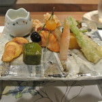 日本料理 潤花 - ２０１７年６月１０日の焼き物八寸１