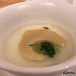 Ｊ一行樹 - 気仙沼産フカヒレの卵白玉締め 山椒オイル