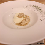Ｊ一行樹 - ブラマンジェと焙じ茶のジェラートを緑茶の香りとともに