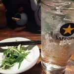 ぼるが - レモン酎ハイ と お通し