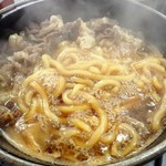 ホルモンまさる  - 割りしたを吸った　太いうどん