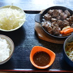 Marumaru Udon - カルビカットステーキ定食