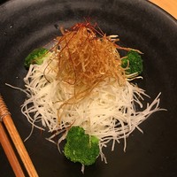 宇田川 紫扇 - 生メークイーンのサラダ 自家製玉子ソース